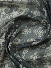 Embroidered Cotton Blend Unstitched Suit With Pant & Dupatta