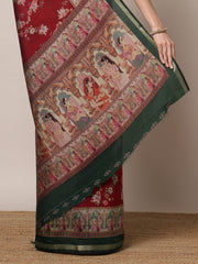 Printed Dola Silk Saree