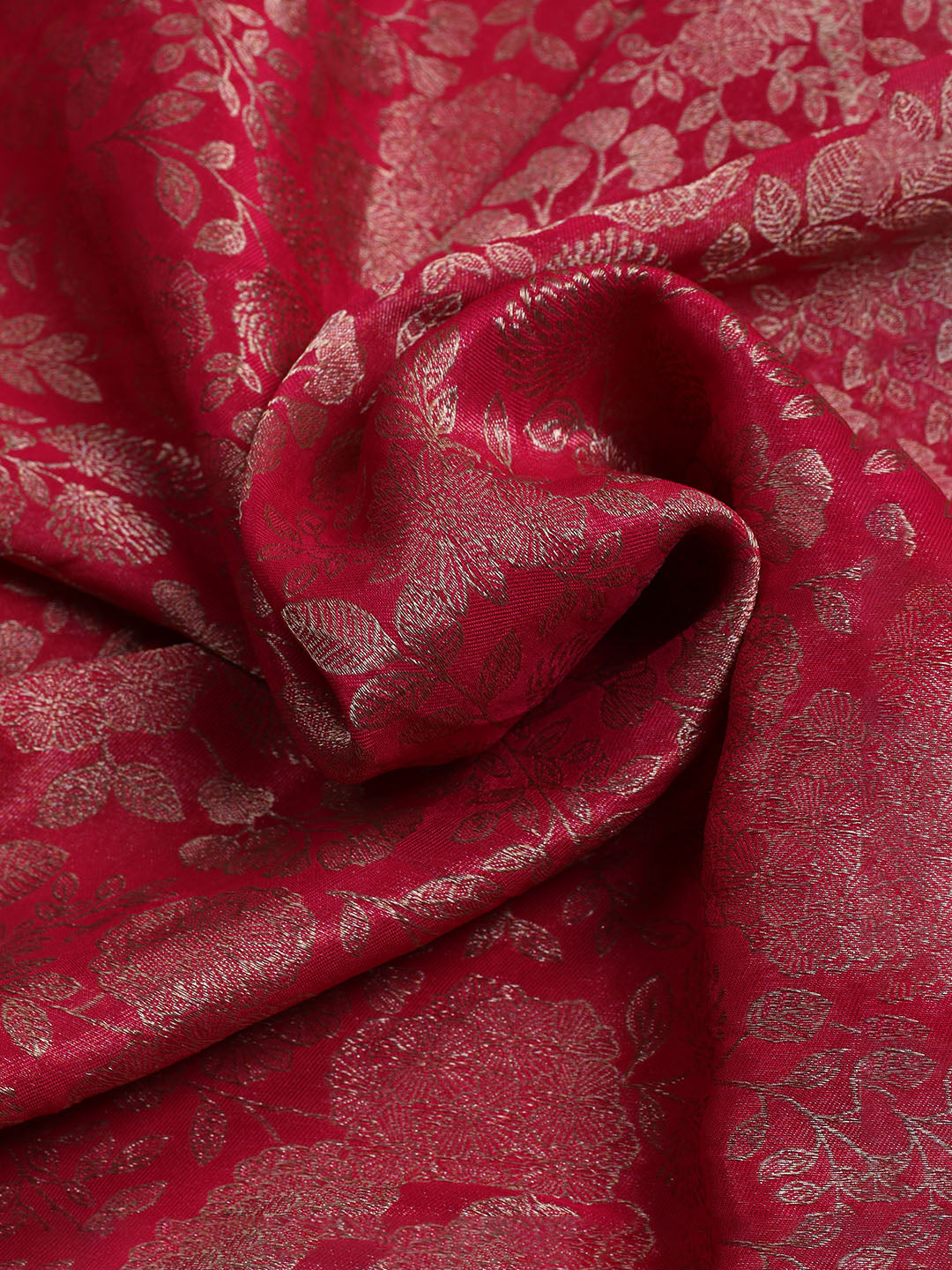 Kanjeevaram Chanderi Unstitched Suit With Dupatta