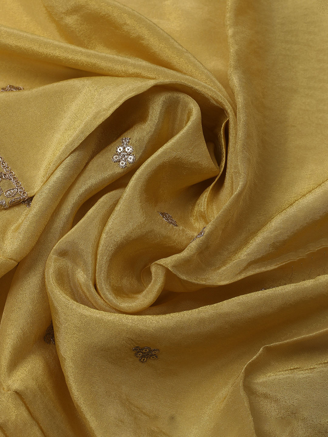 Embroidered Organza Unstitched Kurta With Pant &amp; Dupatta