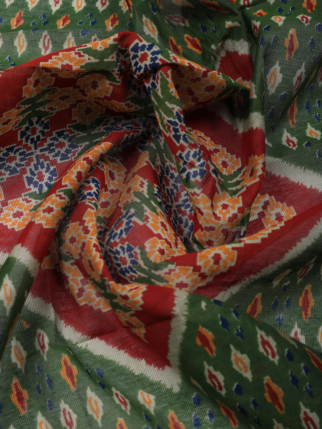 Embroidered Cotton Blend Unstitched Suit With Pant &amp; Dupatta