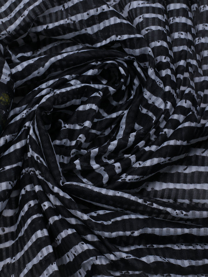 Printed Cotton Blend Unstitched Suit With Dupatta
