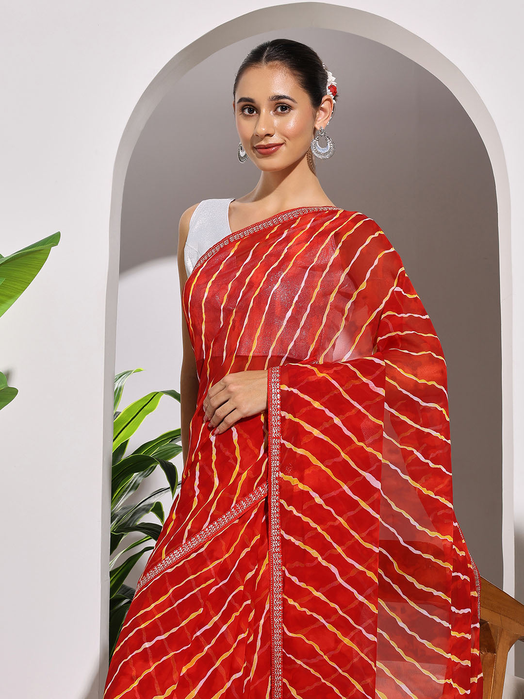 Printed Georgette Saree