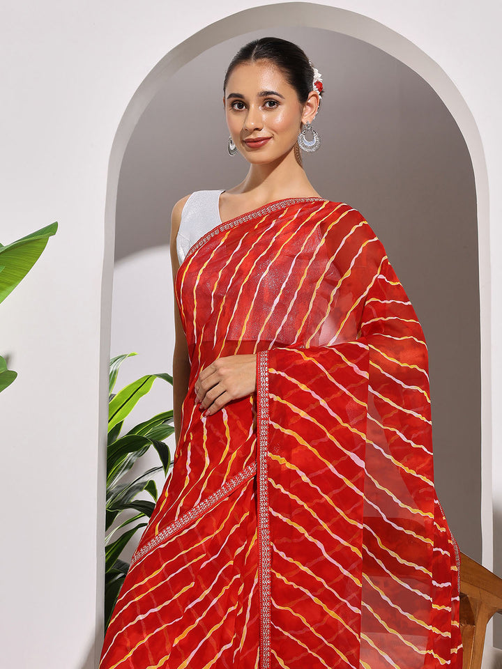 Printed Georgette Saree