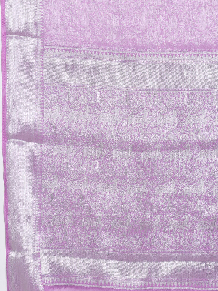 Zari Jaal Georgette Woven Saree