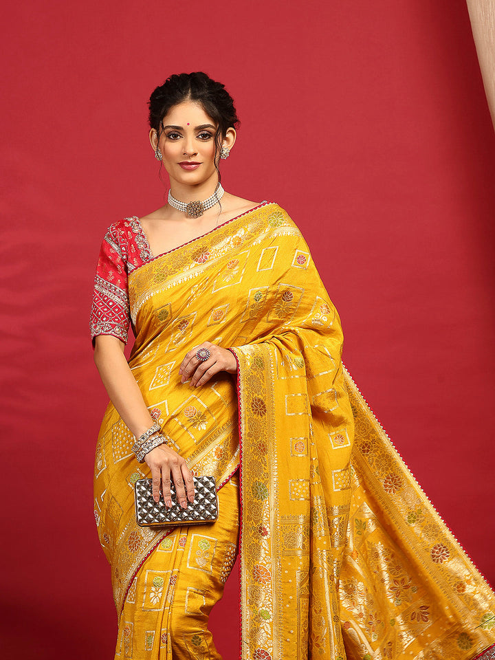 Embroidered Banarasi Saree