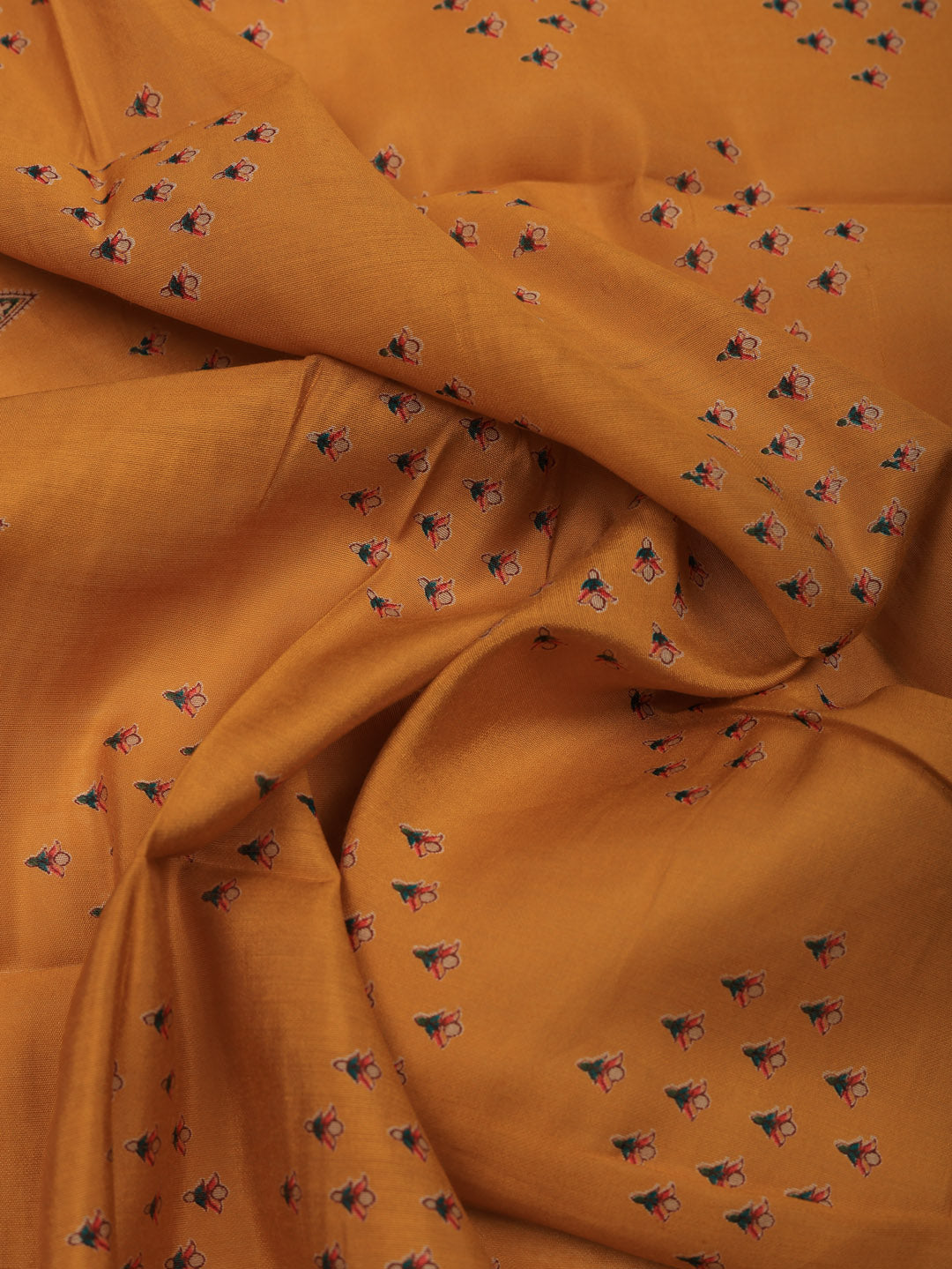 Printed Cotton Blend Unstitched Suit With Pant &amp; Dupatta