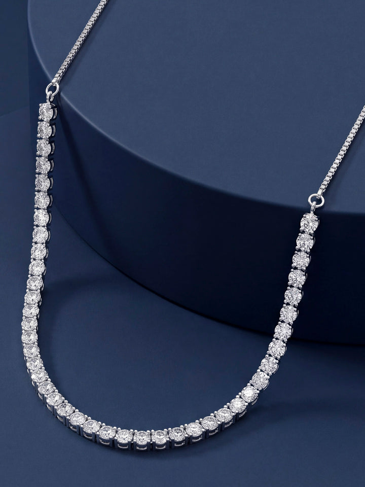 Silver White Jewellery Set