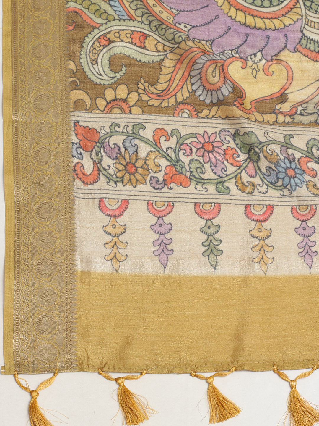 Printed Tussar Saree