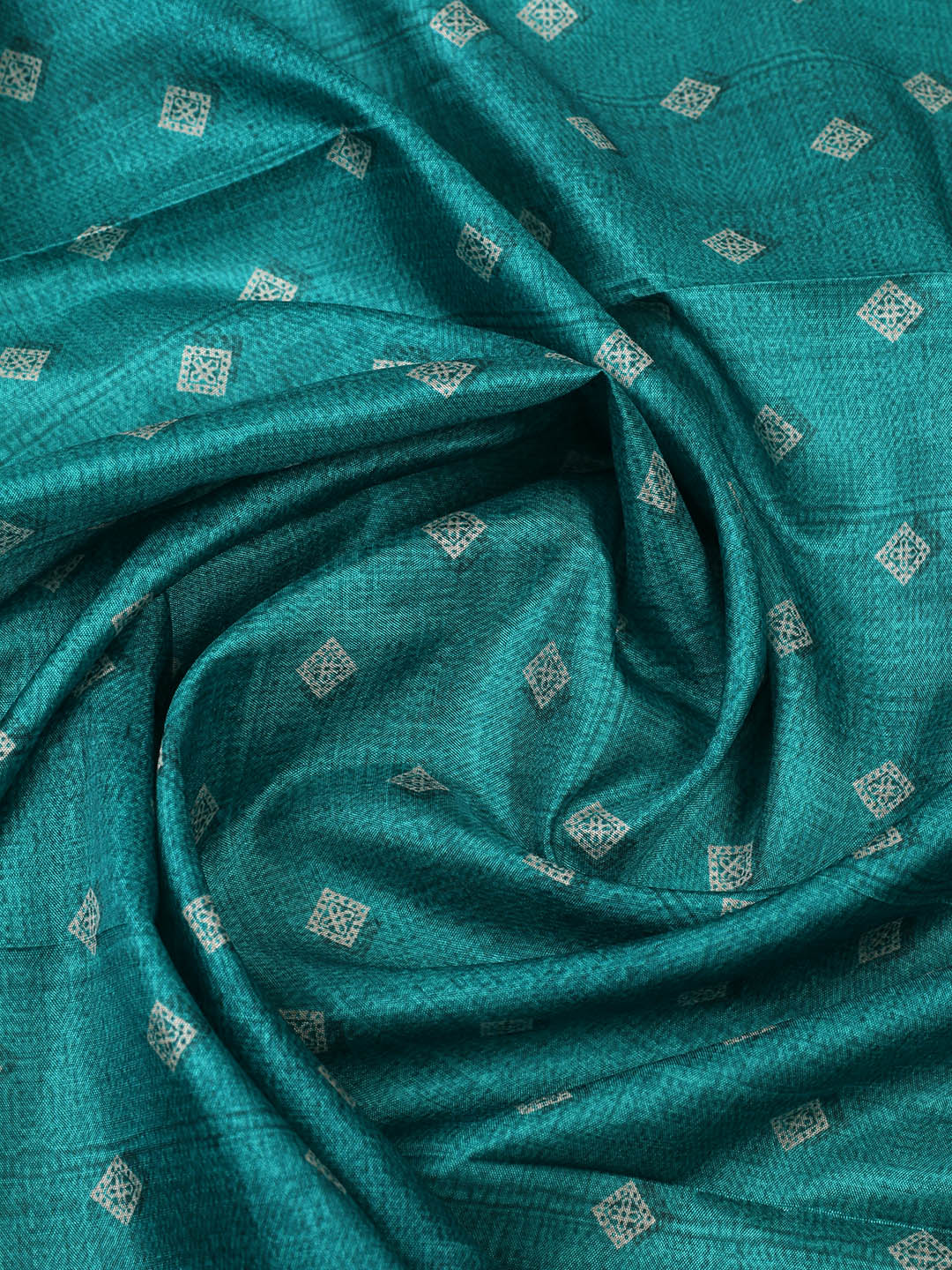 Printed Tussar Unstitched Suit With Pant &amp; Dupatta