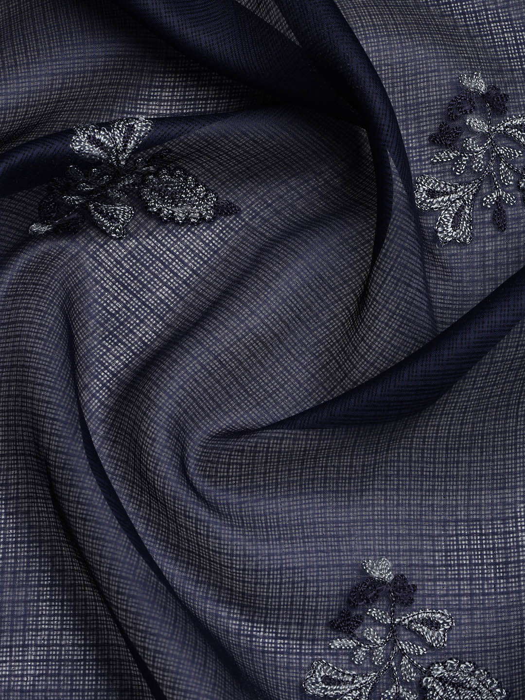 Embroidered Cotton Blend Unstitched Suit With Dupatta