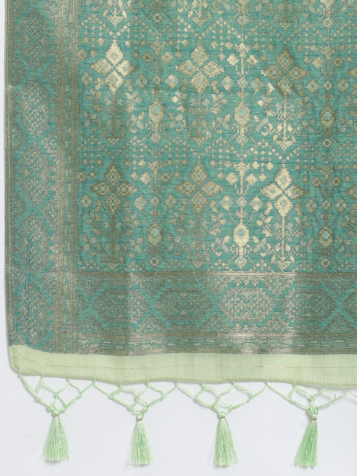 Zari Jaal Art Silk Woven Saree