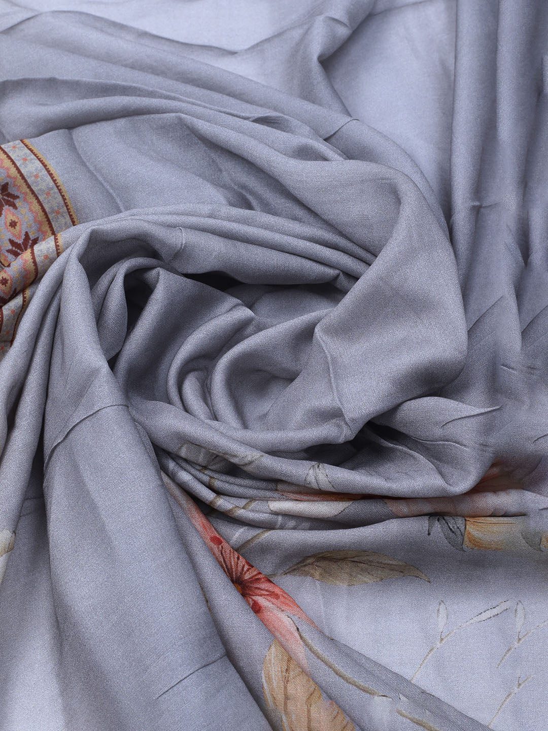 Printed Muslin Unstitched Suit With Dupatta