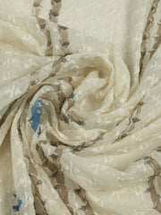 Printed Cotton Unstitched Suits Printed Suit With Pant & Dupatta