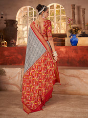 Digital Printed Art Silk Saree