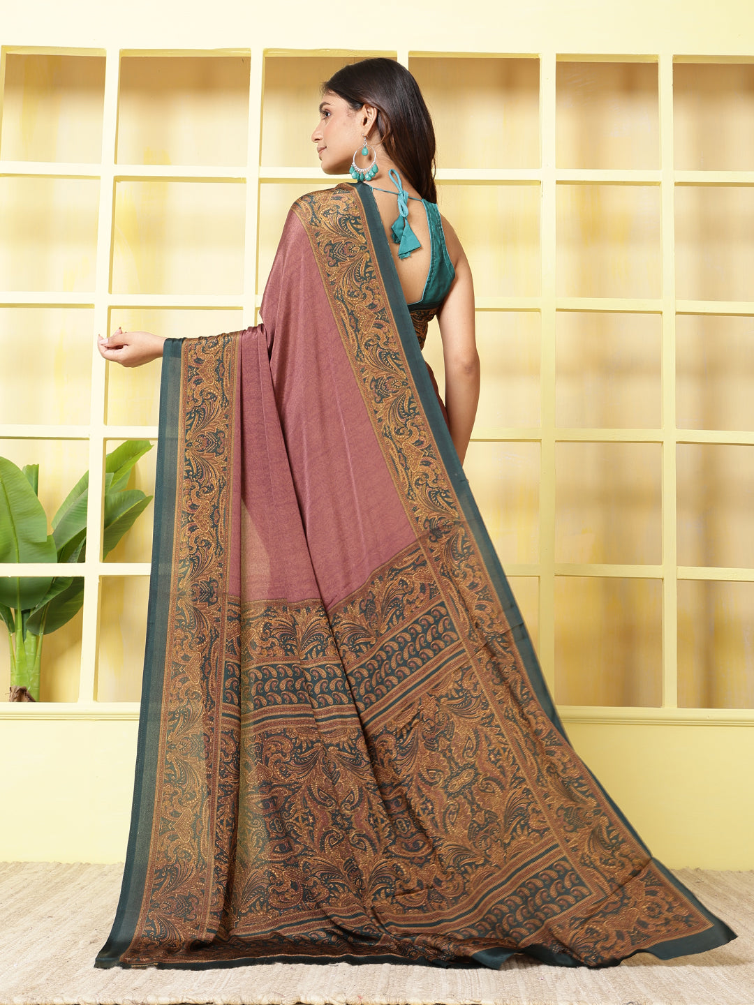 Digital Printed Crepe Saree
