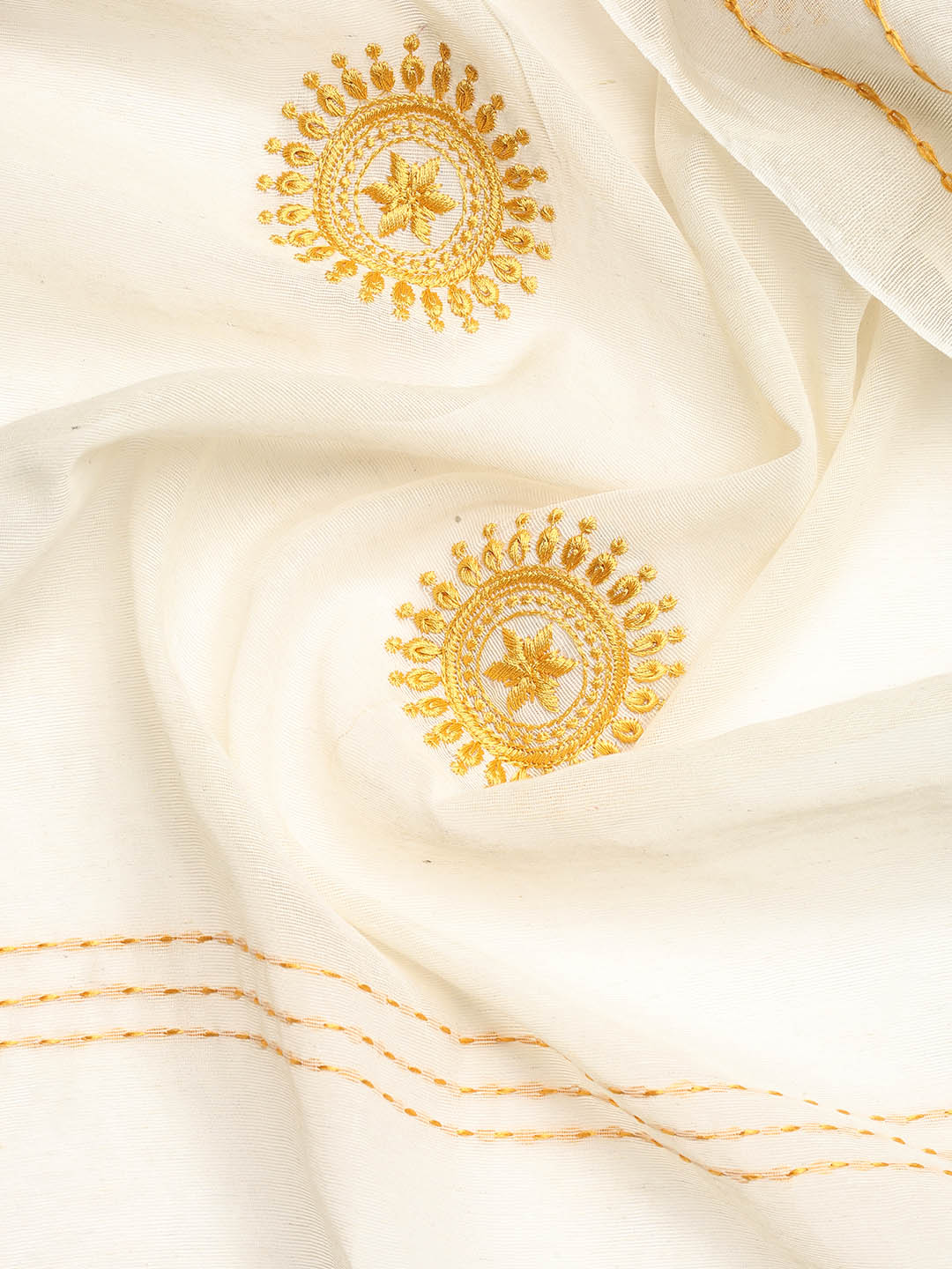 Embroidered Cotton Blend Unstitched Suit With Dupatta