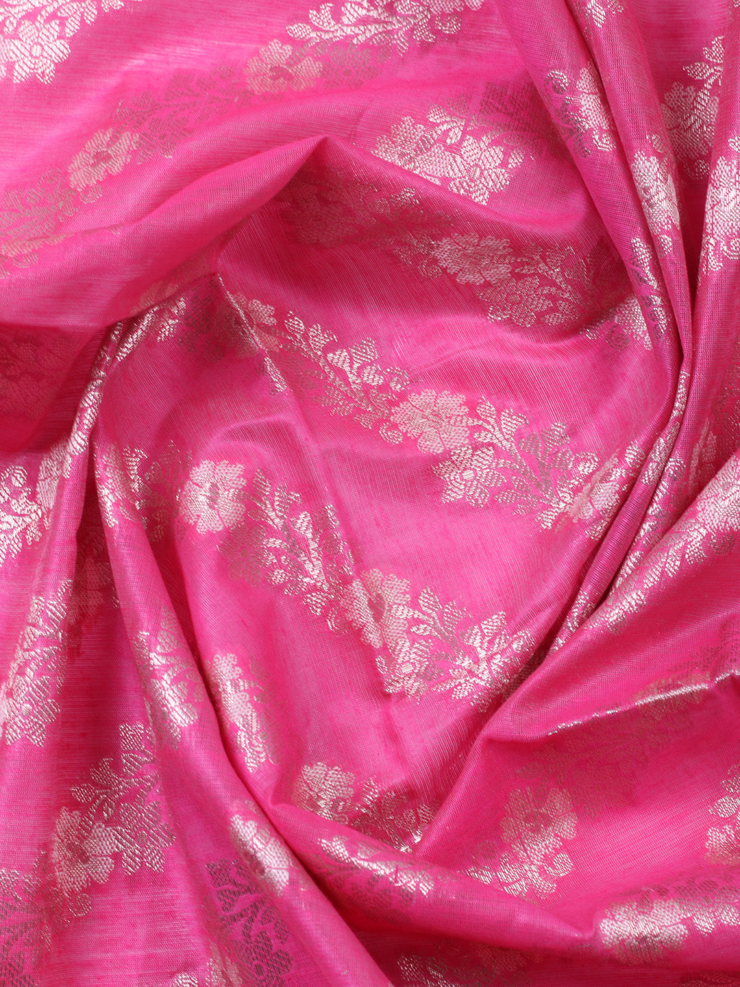 Woven Design Chanderi Unstitched Suit With Pant &amp; Dupatta