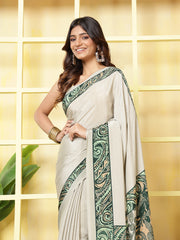 Digital Printed Crepe Saree