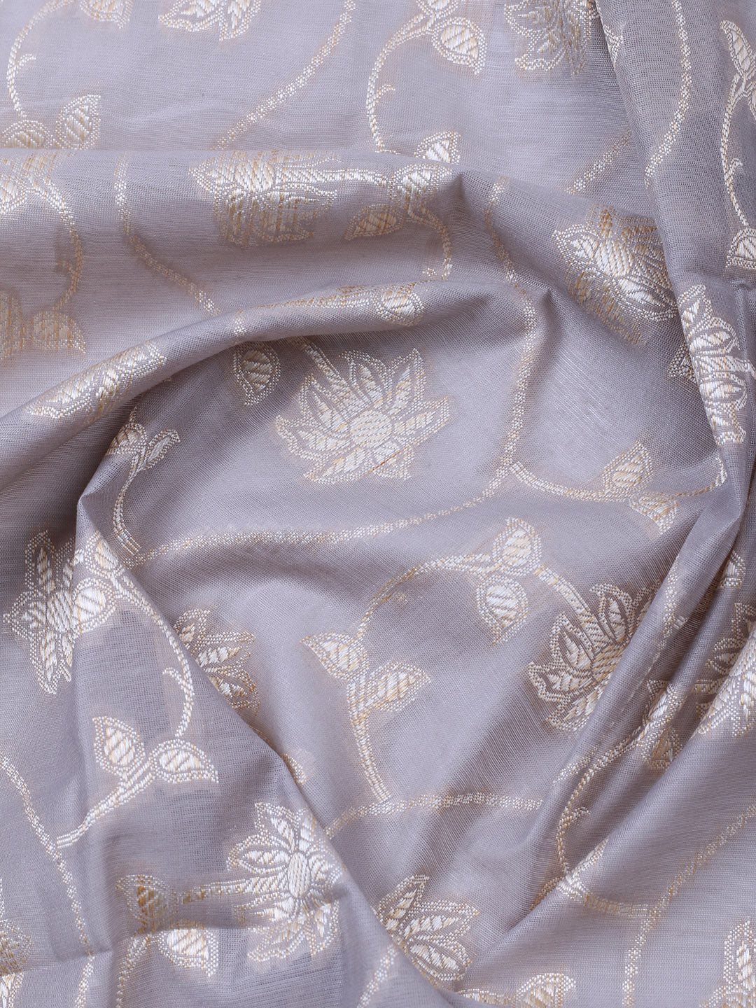 Woven Design Chanderi Unstitched Suit With Pant &amp; Dupatta