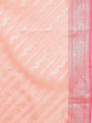 Zari Jaal Woven Cotton Saree