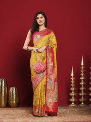 Woven Design Satin Saree