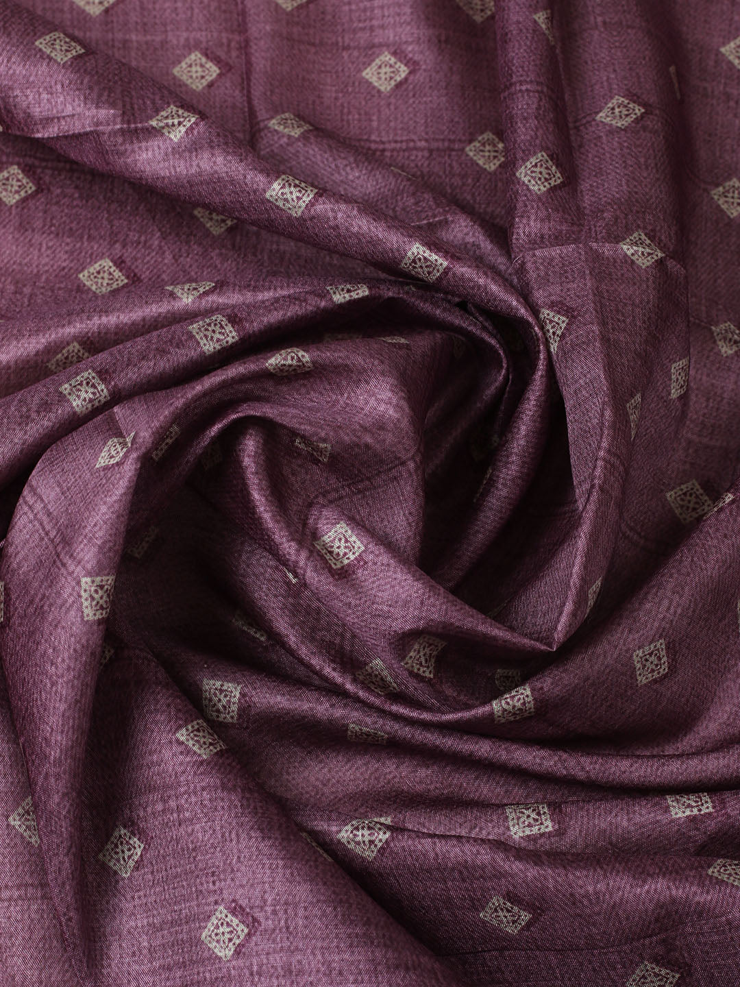 Printed Tussar Unstitched Suit With Pant &amp; Dupatta
