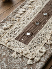 Embroidered Cotton Blend Unstitched Suit With Pant & Dupatta