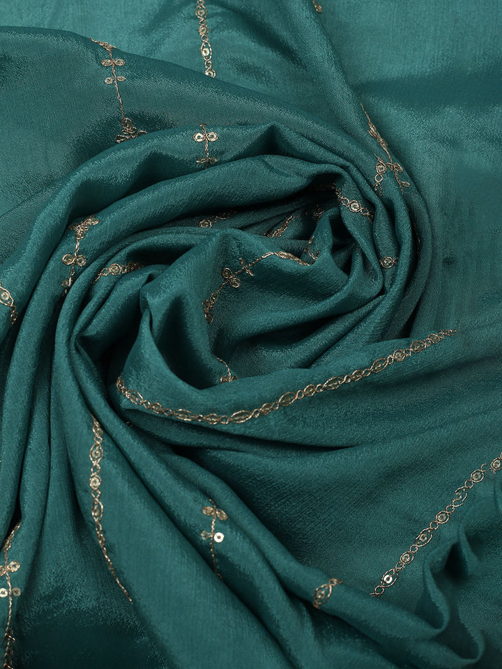 Woven Design Cotton Blend Unstitched Suit With Dupatta