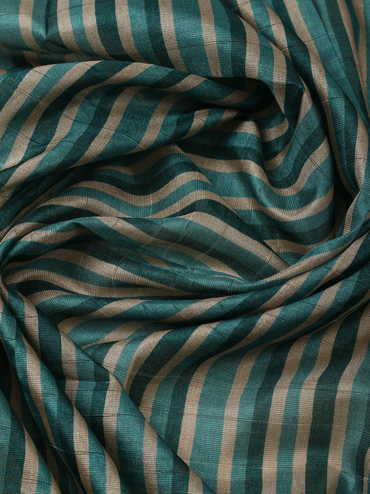 Printed Chanderi Unstitched Suit With Pant &amp; Dupatta