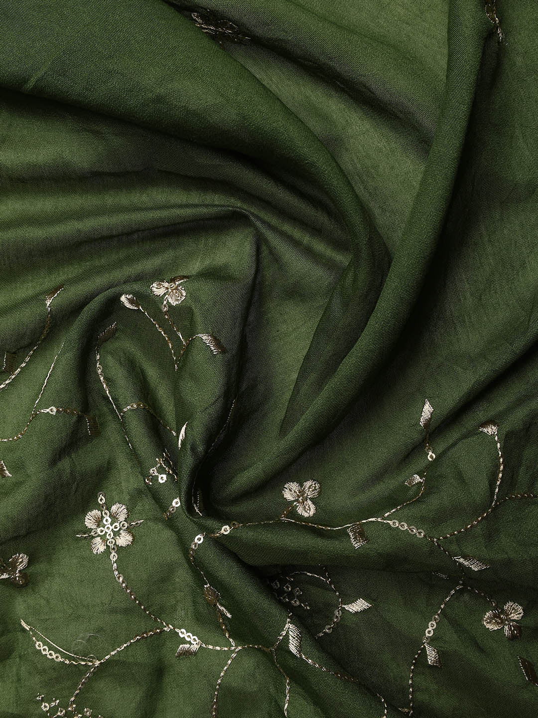 Neck Embroidered Cotton Blend Unstitched Suit With Dupatta