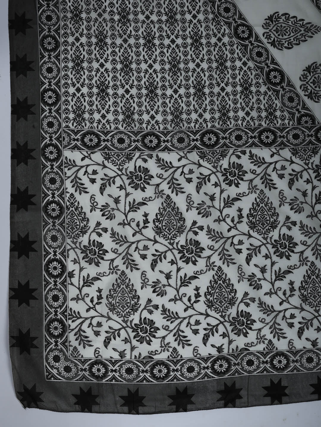 Printed Cotton Blend Suit With Pant &amp; Dupatta