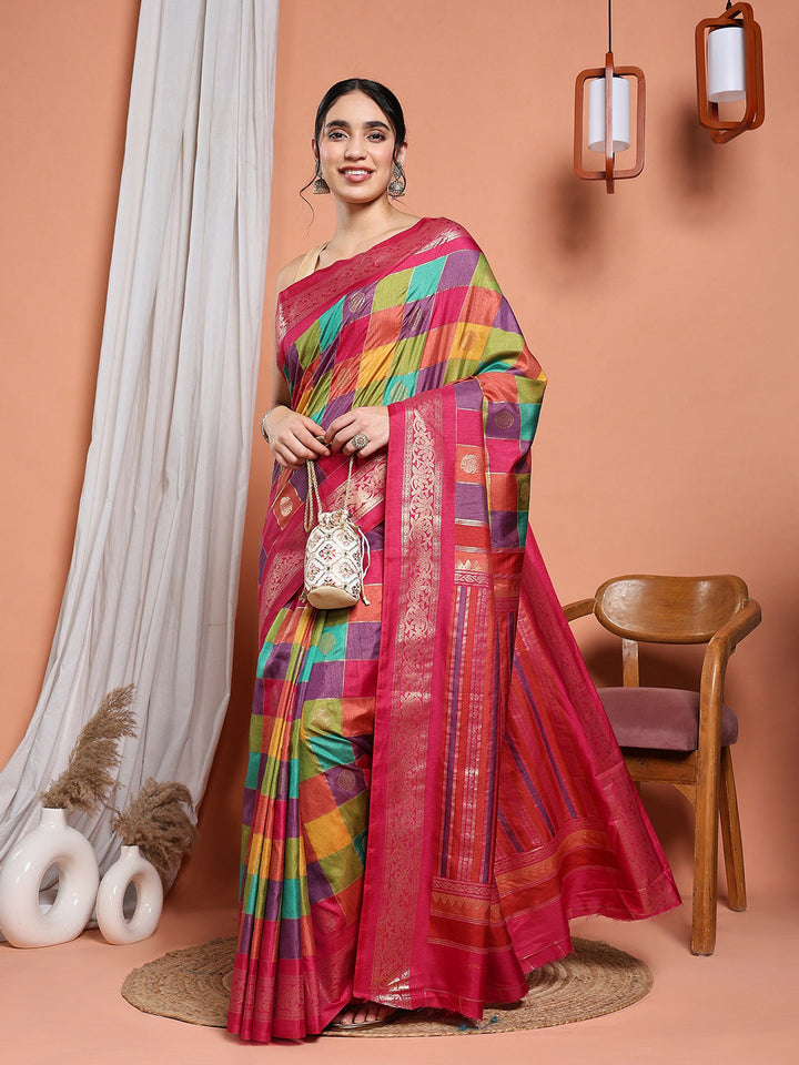 Digital Printed Art Silk Saree