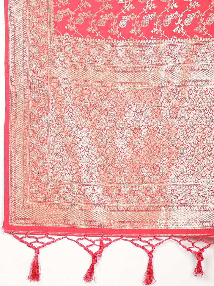 Stone Work Banarasi Woven Saree