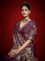 Printed Art Silk Saree