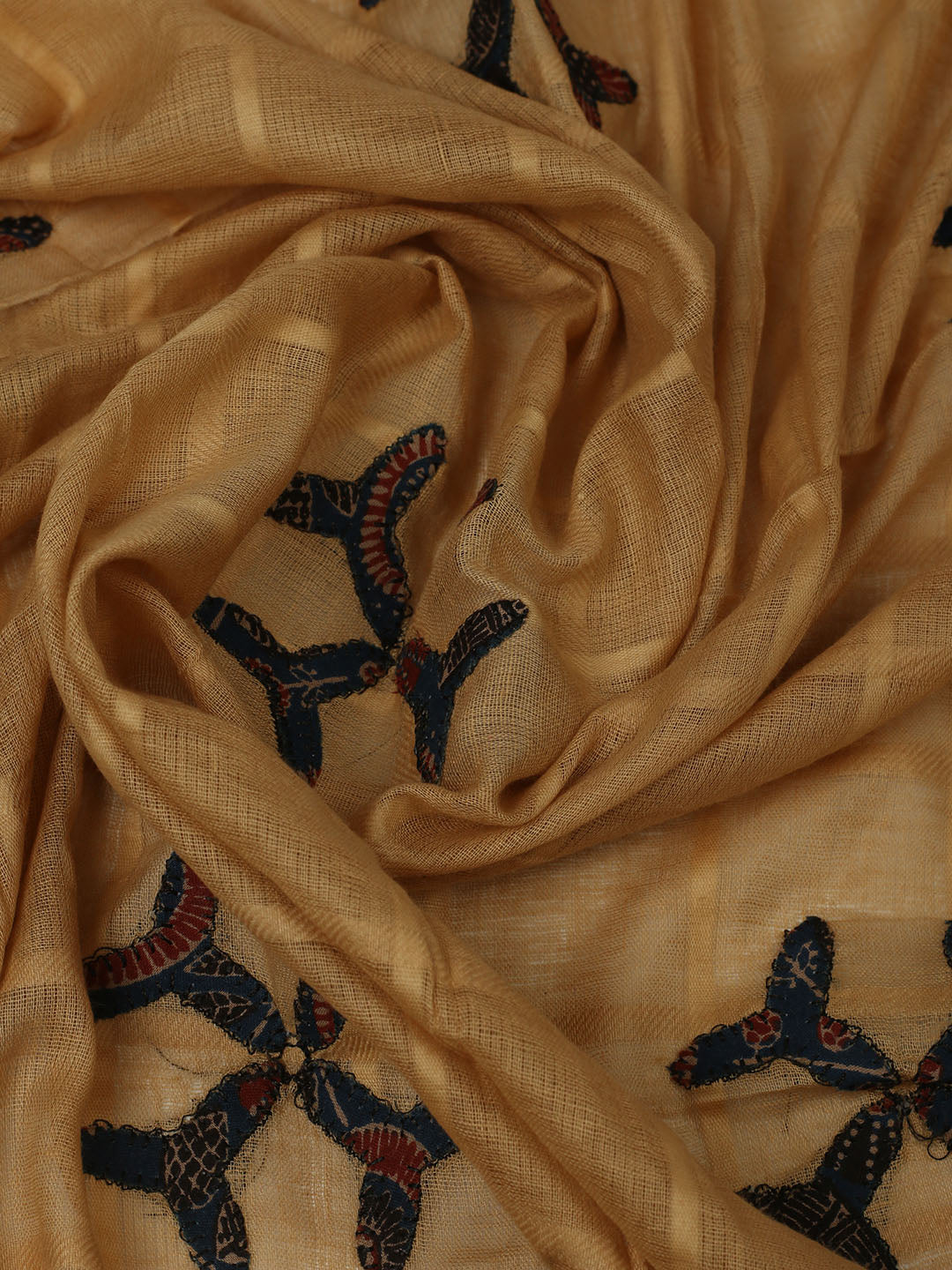Printed Cotton Unstitched Suits Printed Suit With Pant &amp; Dupatta