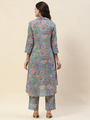 Printed Cotton Kurta Set