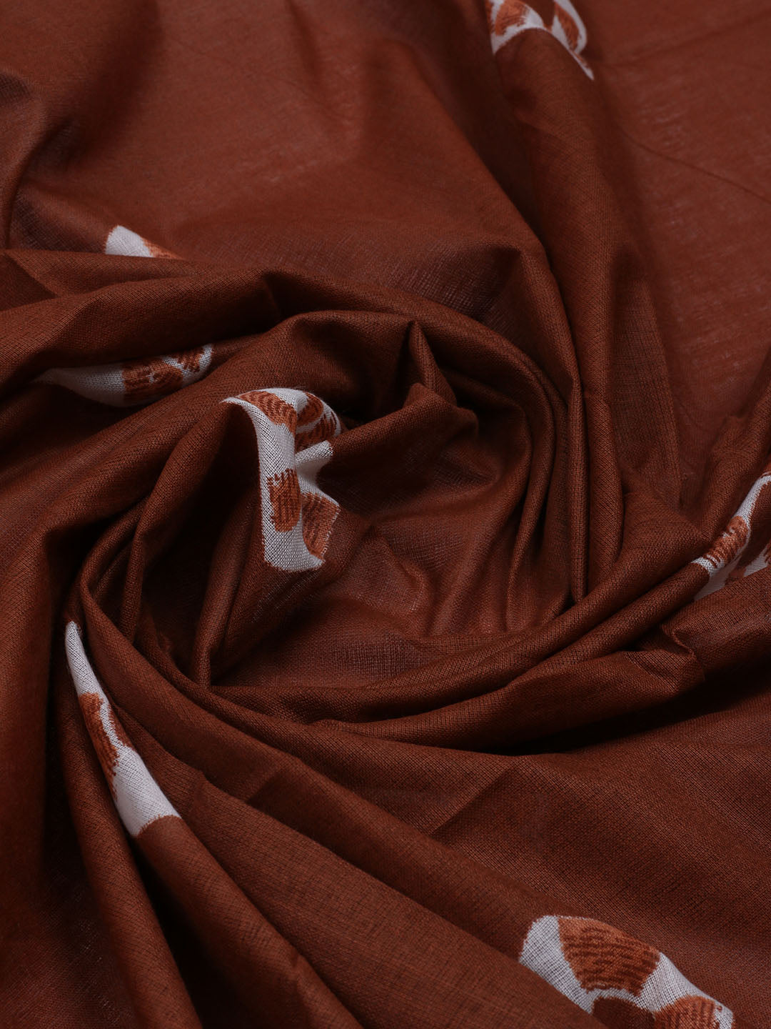 Printed Cotton Blend Unstitched Suit With Dupatta
