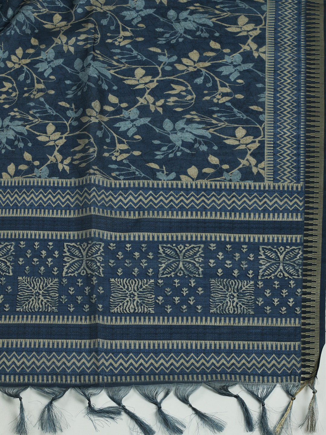 Printed Tussar Saree