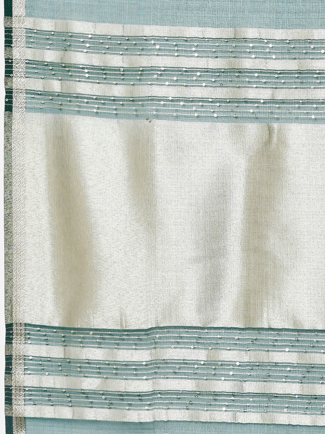 Plain Zari Border Organza Saree