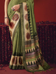 Digital Printed Art Silk Saree