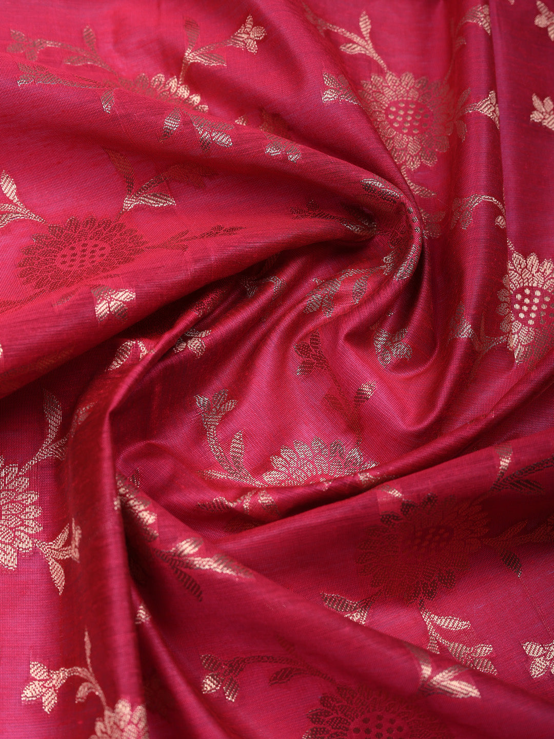 Woven Design Chanderi Unstitched Suit With Pant &amp; Dupatta