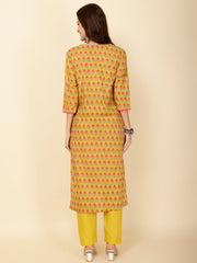 Printed Cotton Kurta Set