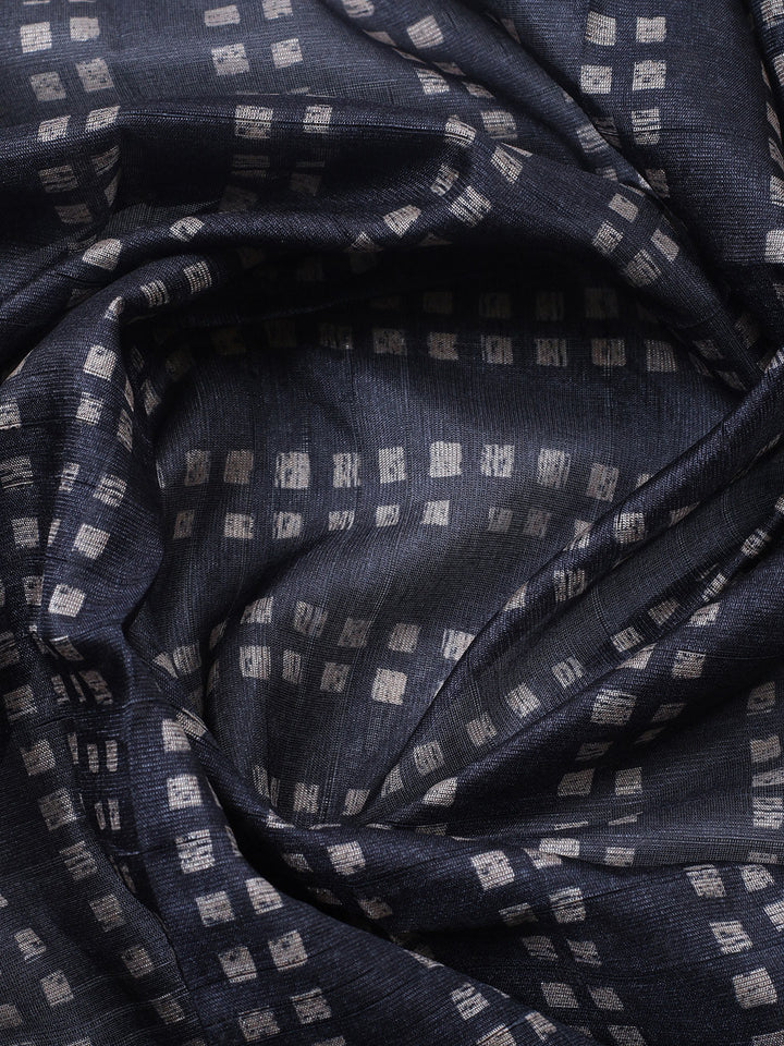 Embroidered Cotton Blend Unstitched Suit With Pant &amp; Dupatta