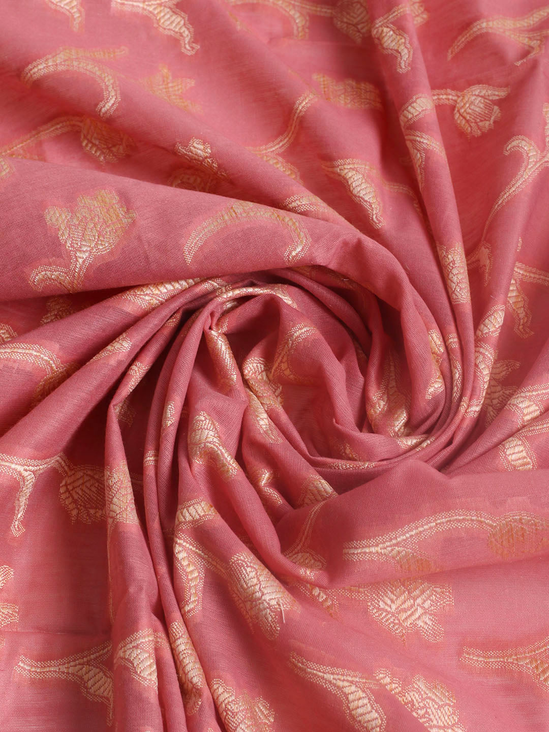 Woven Design Chanderi Unstitched Suit With Pant &amp; Dupatta
