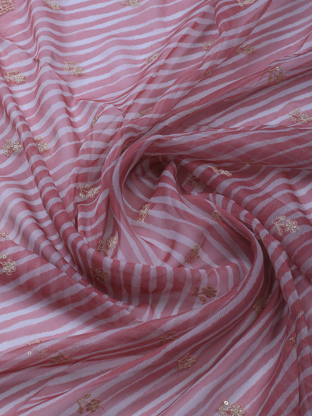 Embroidered Art Silk Unstitched Suit Piece With Dupatta