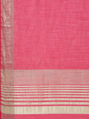 Plain Zari Border Art Silk Saree