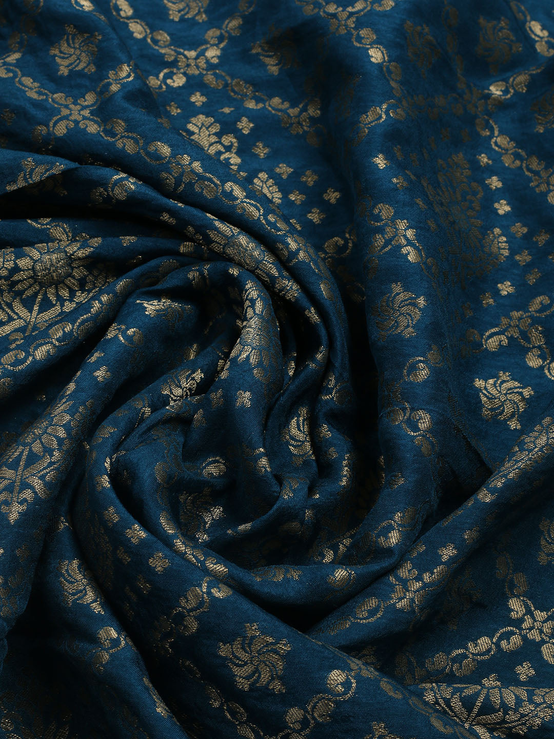 Woven Design Chanderi Unstitched Suit With Dupatta