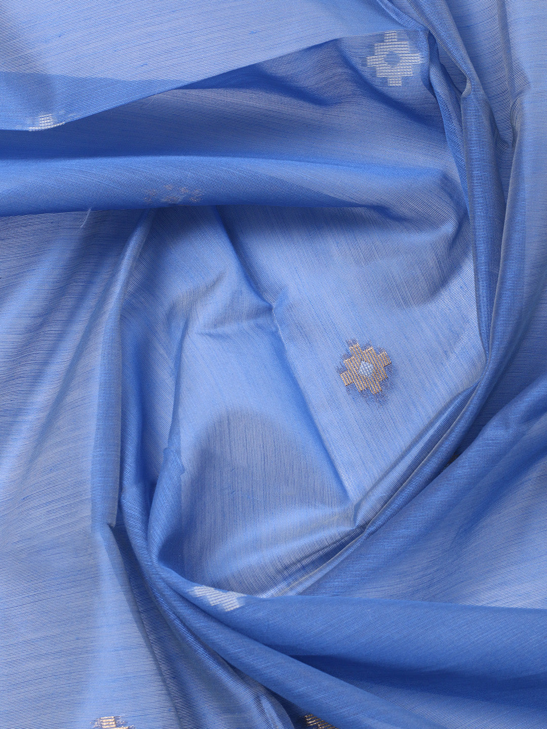 Printed Chanderi Unstitched Suit With Pant &amp; Dupatta
