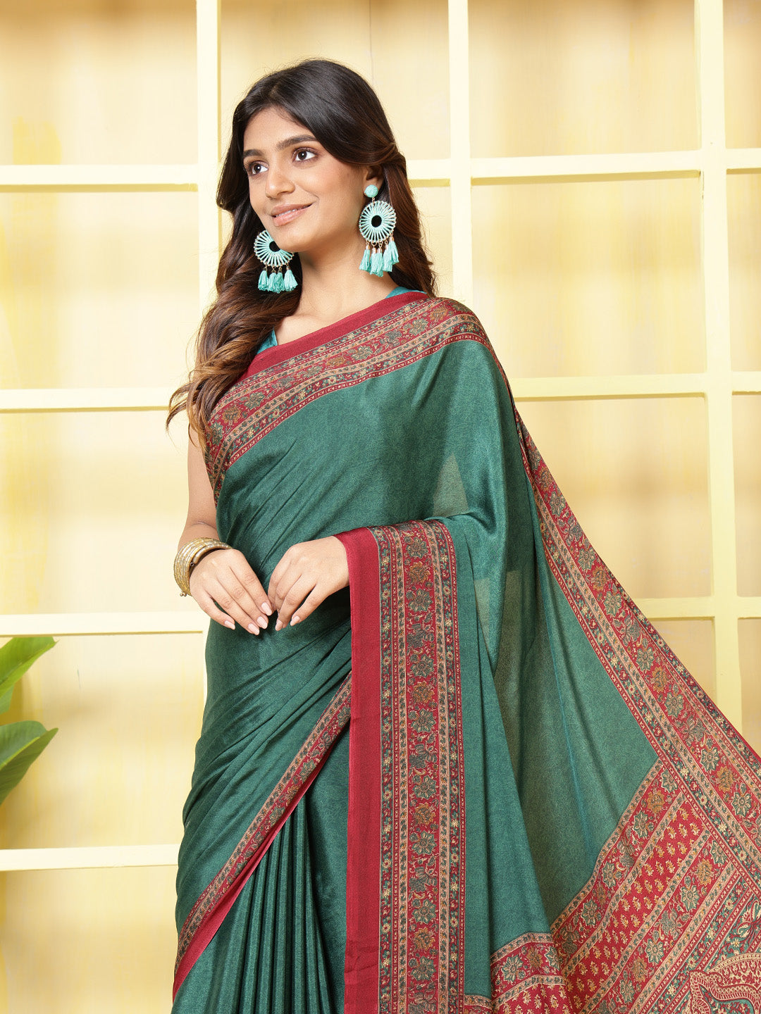 Digital Printed Crepe Saree